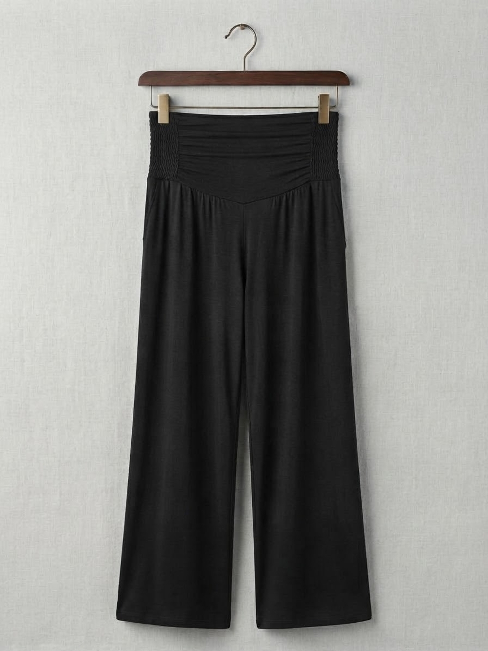 A Pea in the Pod Black High-Waist Wide-Leg Maternity Pants